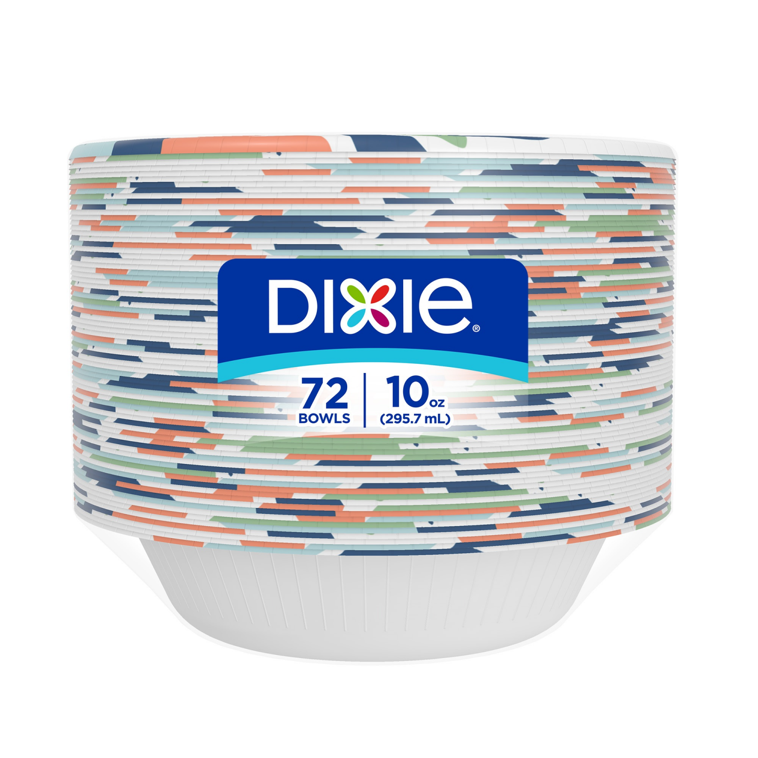slide 3 of 5, Dixie Paper Bowl, 10 Ounce Disposable Bowls, 72 Count, 72 ct
