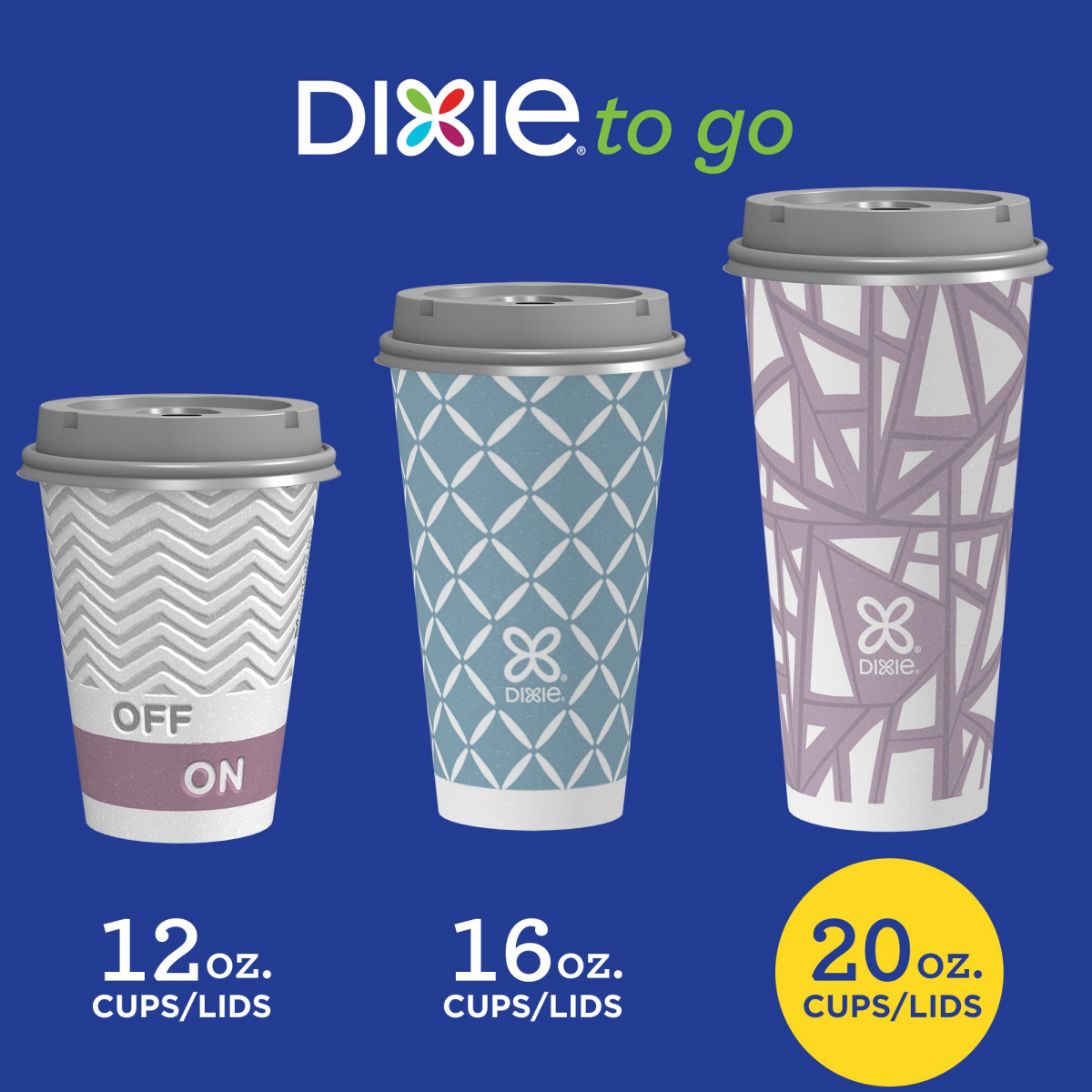 slide 11 of 25, Dixie To Go Insulated 20 Ounce Paper Cups & Lids Variety Pack 20 ea, 20 ct
