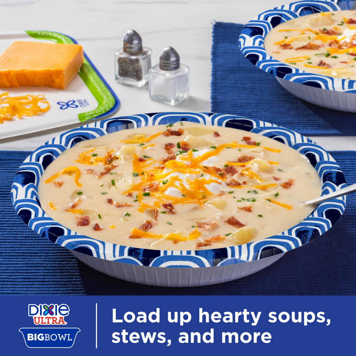 slide 4 of 8, Dixie Ultra Compostable 34 Ounce Bowls, 34 Count, 34 ct