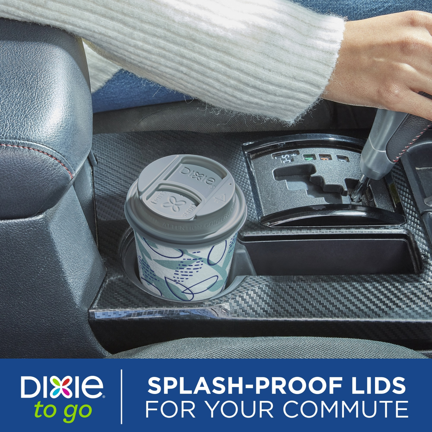 slide 2 of 5, Dixie To Go 16 Oz Paper Cups And Lids, 18 Count, 18 ct