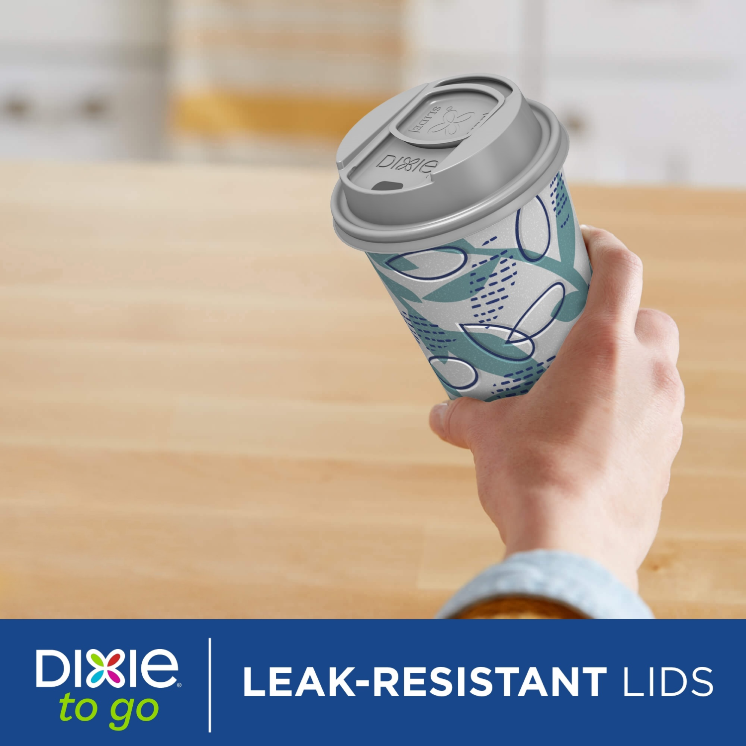 slide 3 of 5, Dixie To Go 16 Oz Paper Cups And Lids, 18 Count, 18 ct