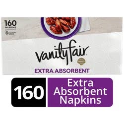 Vanity Fair Extra Absorbent Paper Napkins, 160 Count