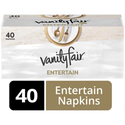 Vanity Fair Entertain Classic Napkins 40 ea