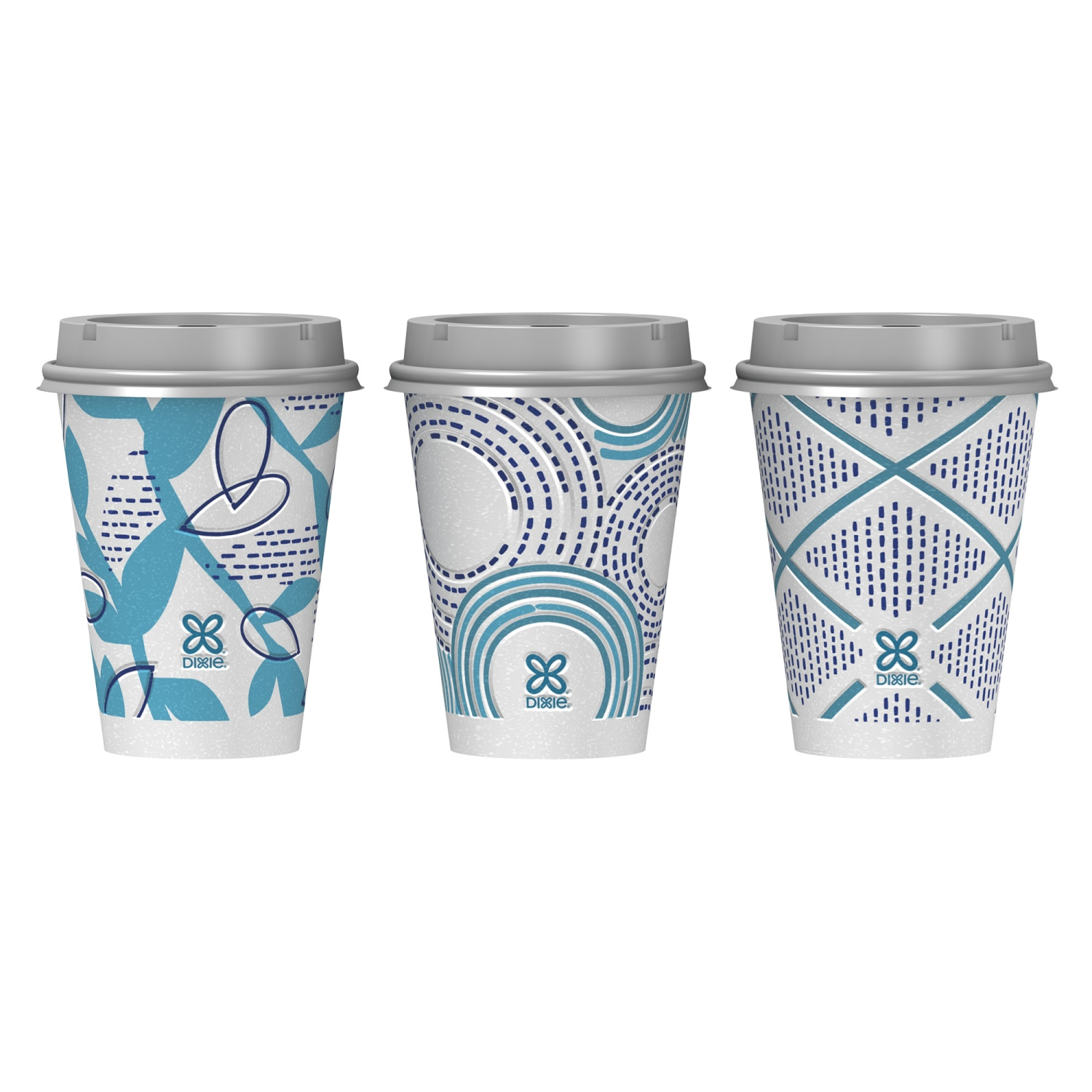 slide 4 of 5, Dixie To Go 12 Oz Paper Cups And Lids, 14 Count, 14 ct