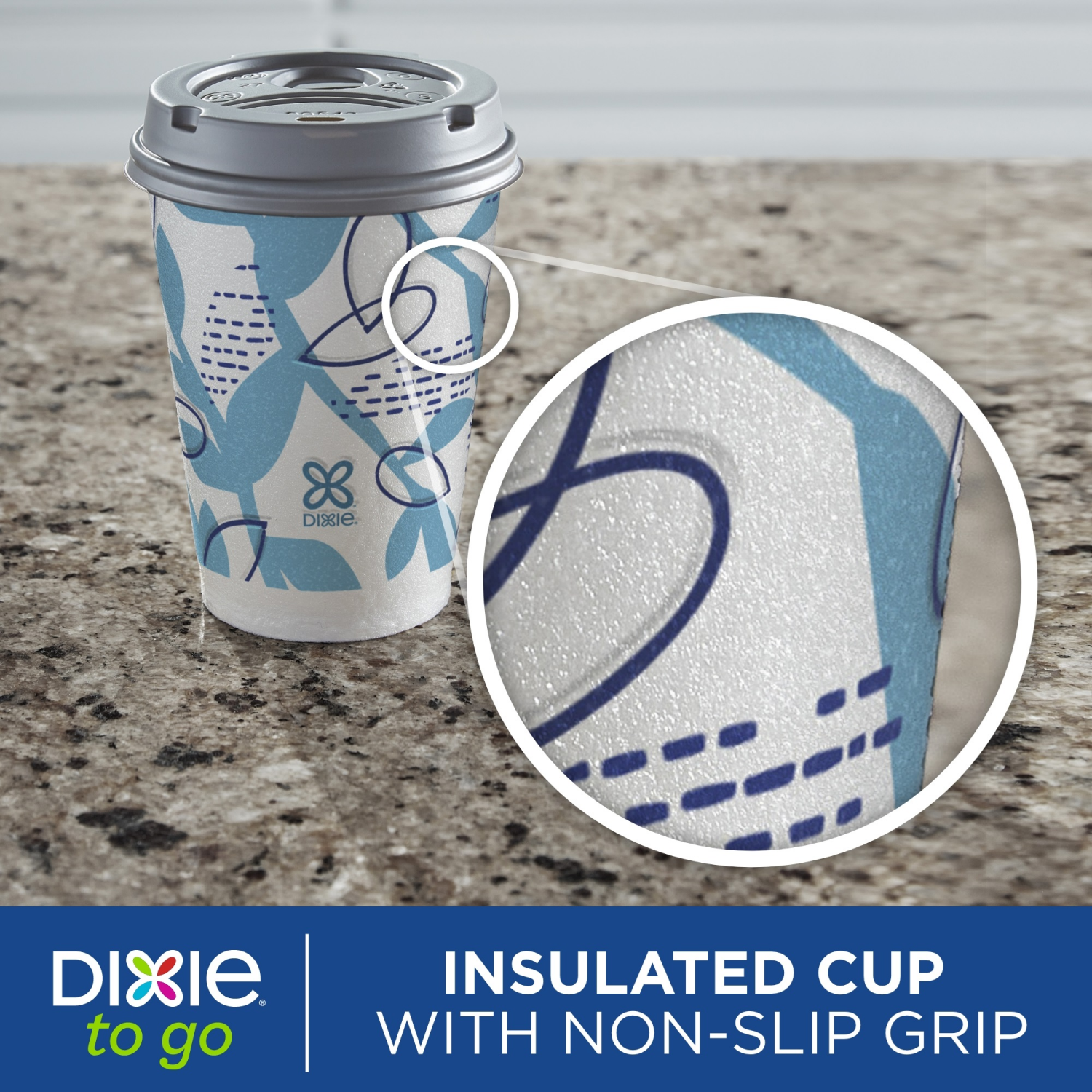 slide 5 of 5, Dixie To Go 12 Oz Paper Cups And Lids, 14 Count, 14 ct