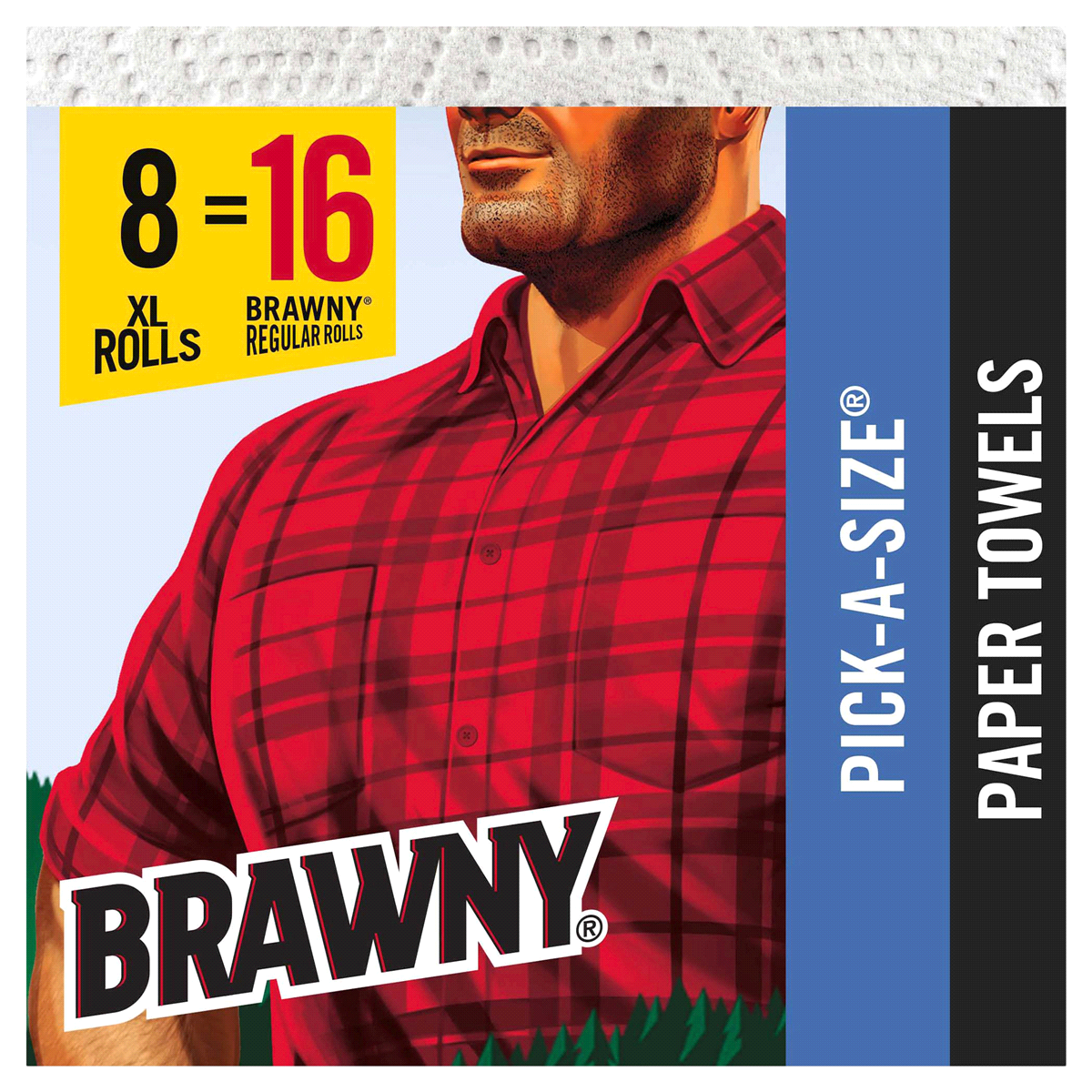slide 2 of 8, Brawny Pick-A-Size XL Roll Paper Towels, 8 ct