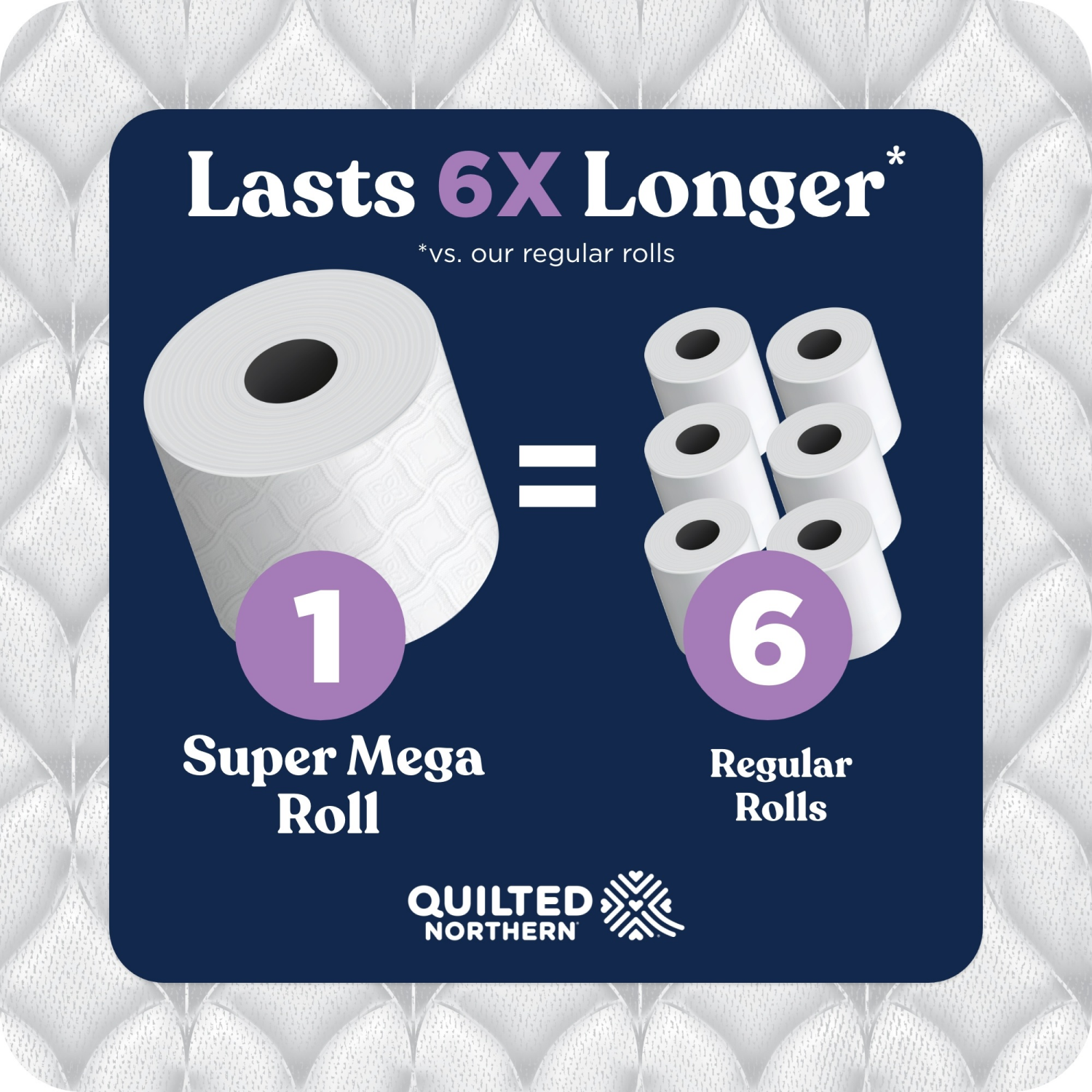 slide 2 of 8, Quilted Northern Bathroom Tissue, Unscented, Super Mega Rolls, 3-Ply, 8 ct