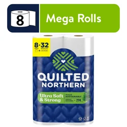 Quilted Northern Ultra Soft & Strong Toilet Paper, 12 Mega Rolls