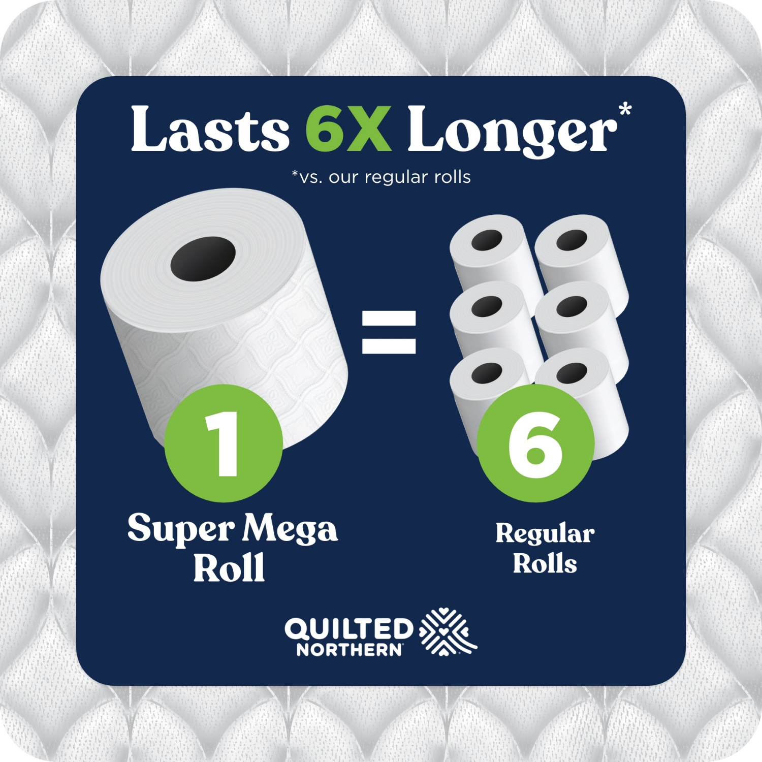 slide 3 of 8, Quilted Northern Ultra Soft & Strong Toilet Paper 8 Super Mega Rolls, Sustainable, Premium Soft Toilet Tissue, 8 ct
