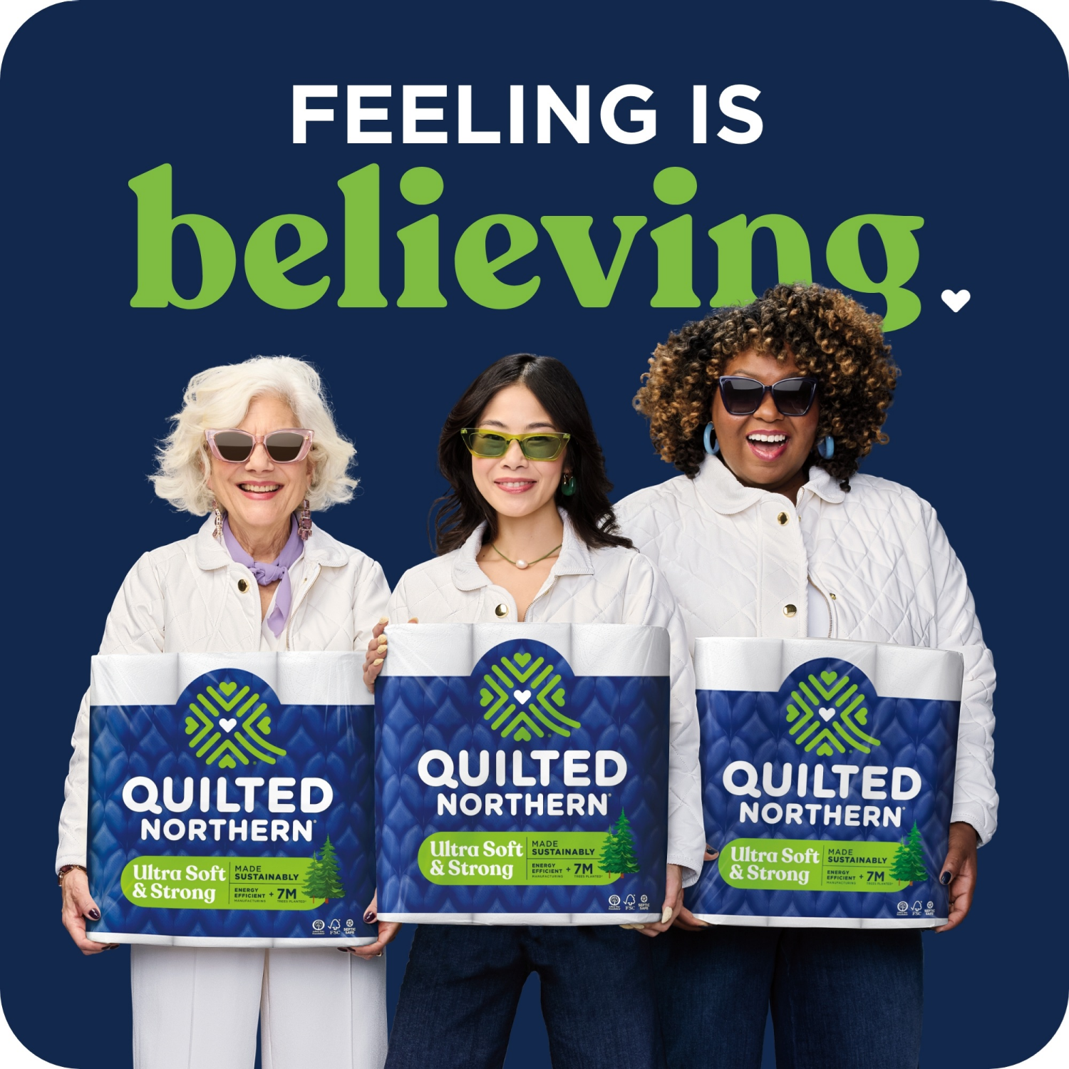 slide 6 of 8, Quilted Northern Ultra Soft & Strong Toilet Paper 8 Super Mega Rolls, Sustainable, Premium Soft Toilet Tissue, 8 ct