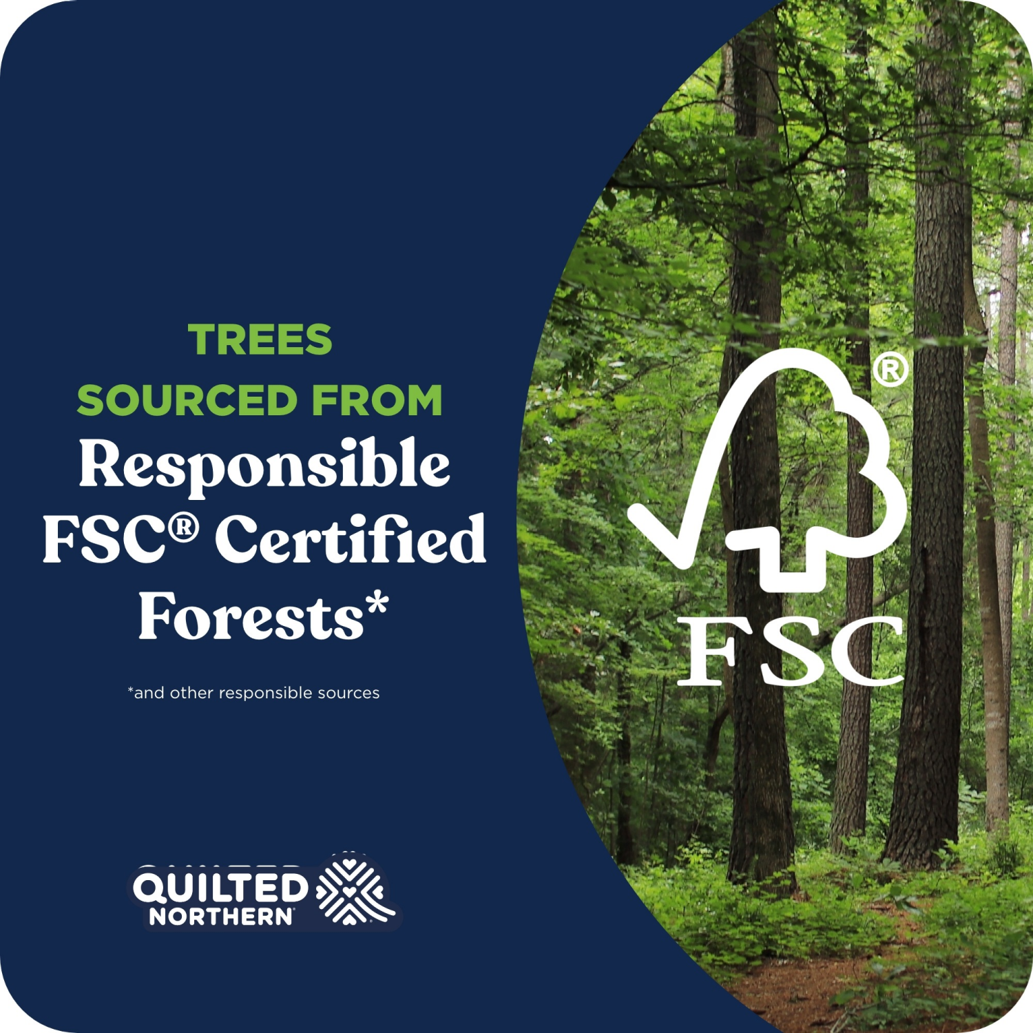 slide 8 of 8, Quilted Northern Ultra Soft & Strong Toilet Paper 8 Super Mega Rolls, Sustainable, Premium Soft Toilet Tissue, 8 ct