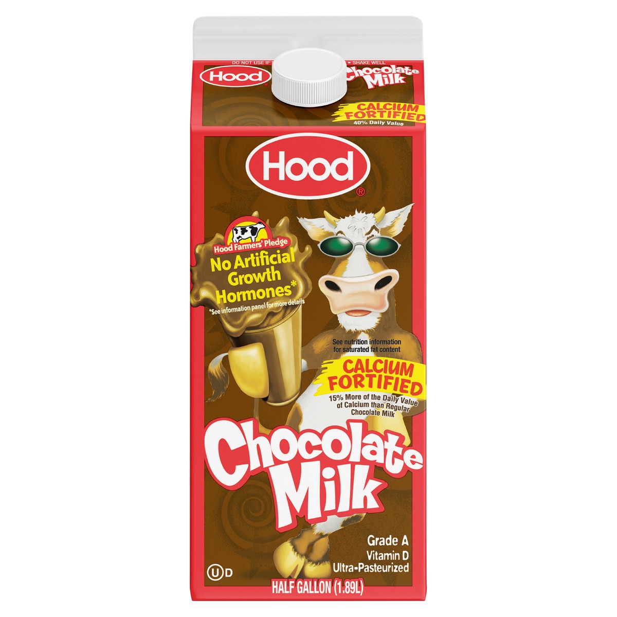 slide 1 of 3, Hood Chocolate Whole Milk, 64 oz, 1/2 gal