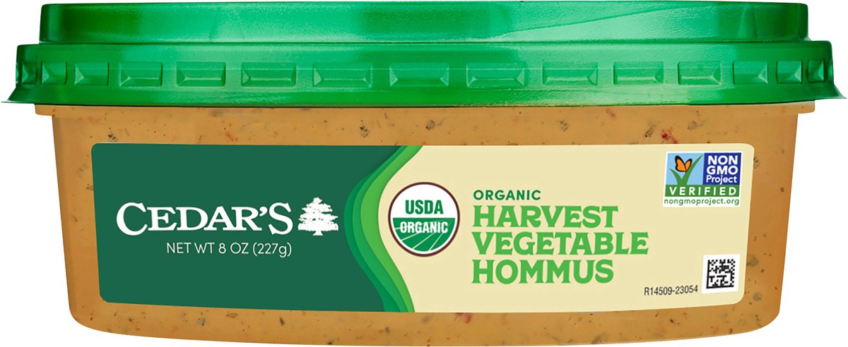 slide 7 of 8, Cedar's Foods Organic Harvest Vegetable Hommus, 8 oz