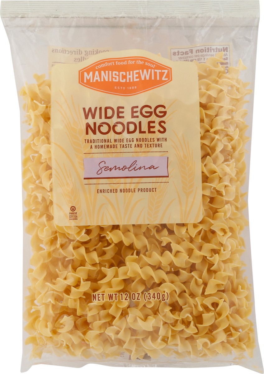 slide 9 of 9, Manischewietz Wide Homestyle Egg Noodles, 12 oz