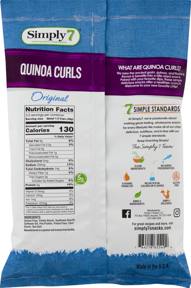 slide 11 of 11, Simply7 Original Quinoa Curls 3.5 oz, 3.5 oz