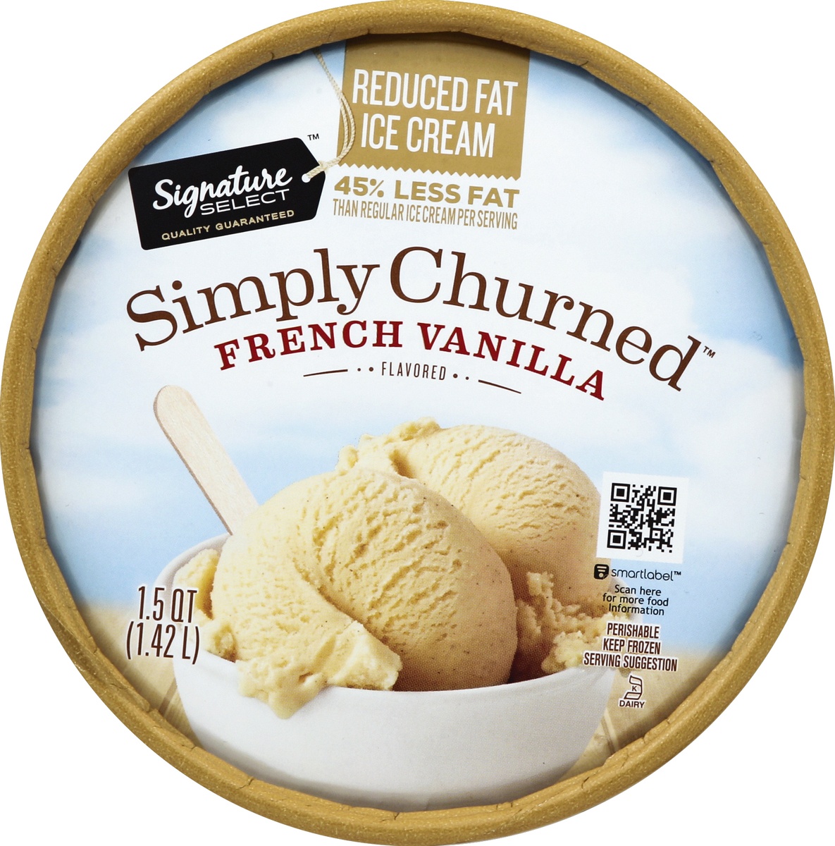 slide 3 of 3, Signature Select Ice Cream 1.5 qt, 1.5 qt