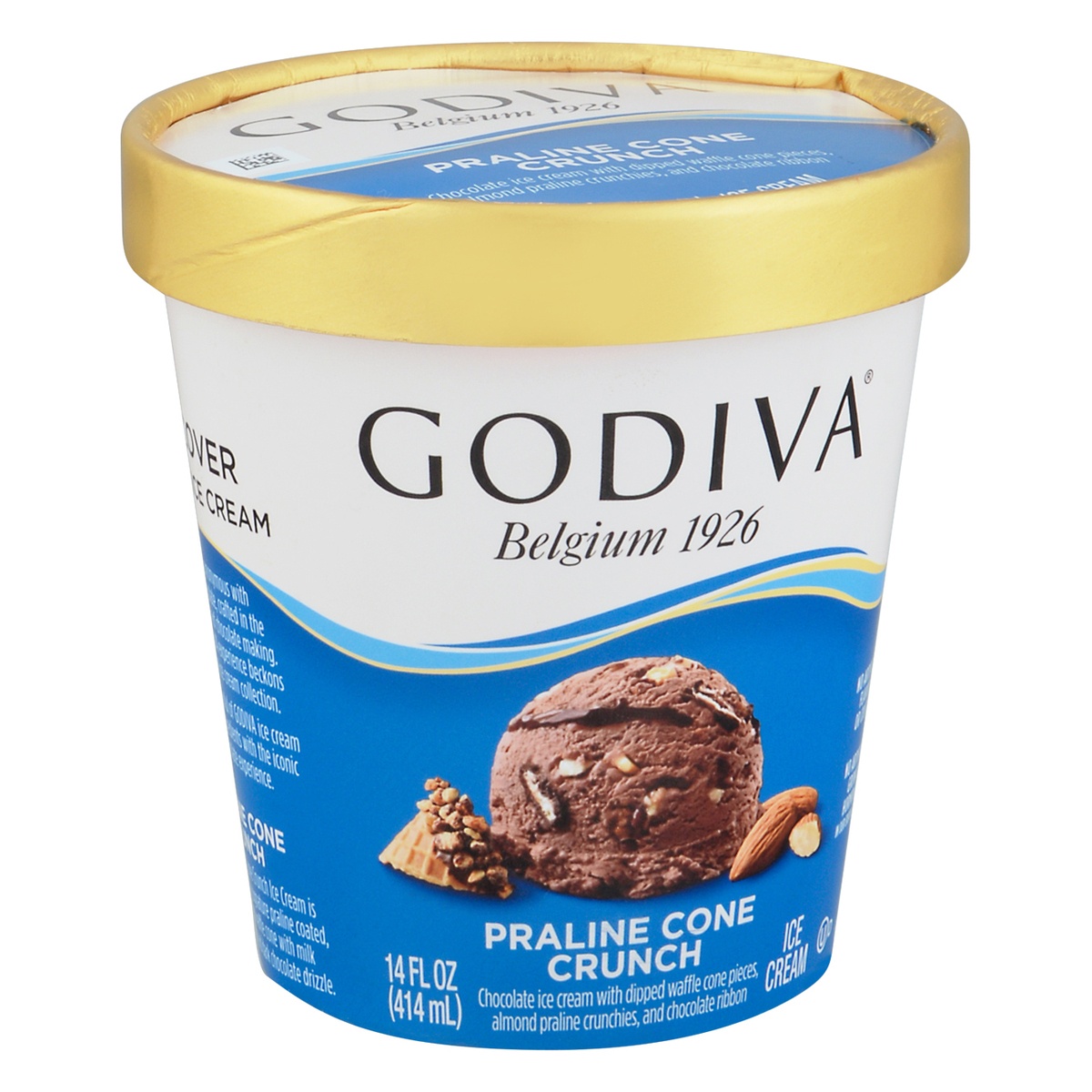 slide 8 of 9, Godiva Praline Cone Crunch Ice Cream 14 fl oz, 14 fl oz