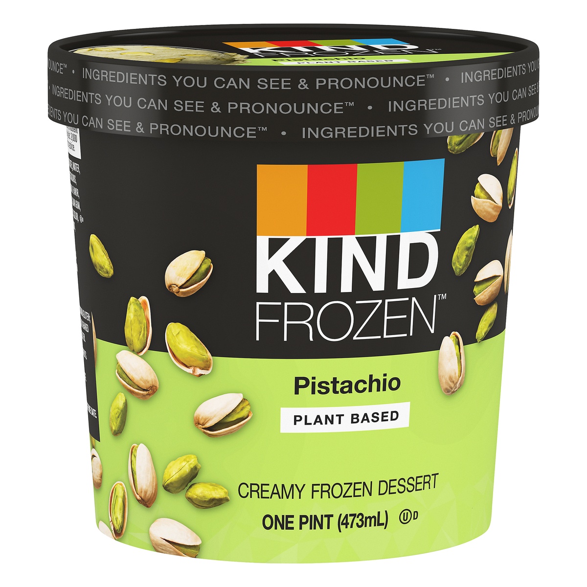 slide 2 of 9, KIND FROZEN Plant Based Creamy Pistachio Frozen Dessert 1 pt, 1 pint
