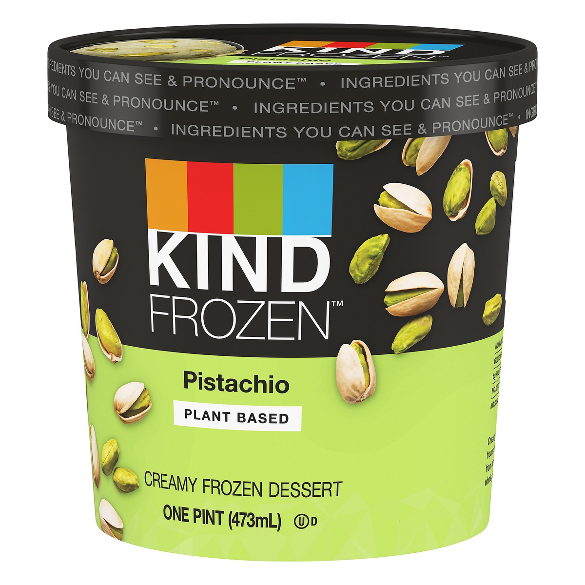 slide 3 of 9, KIND FROZEN Plant Based Creamy Pistachio Frozen Dessert 1 pt, 1 pint