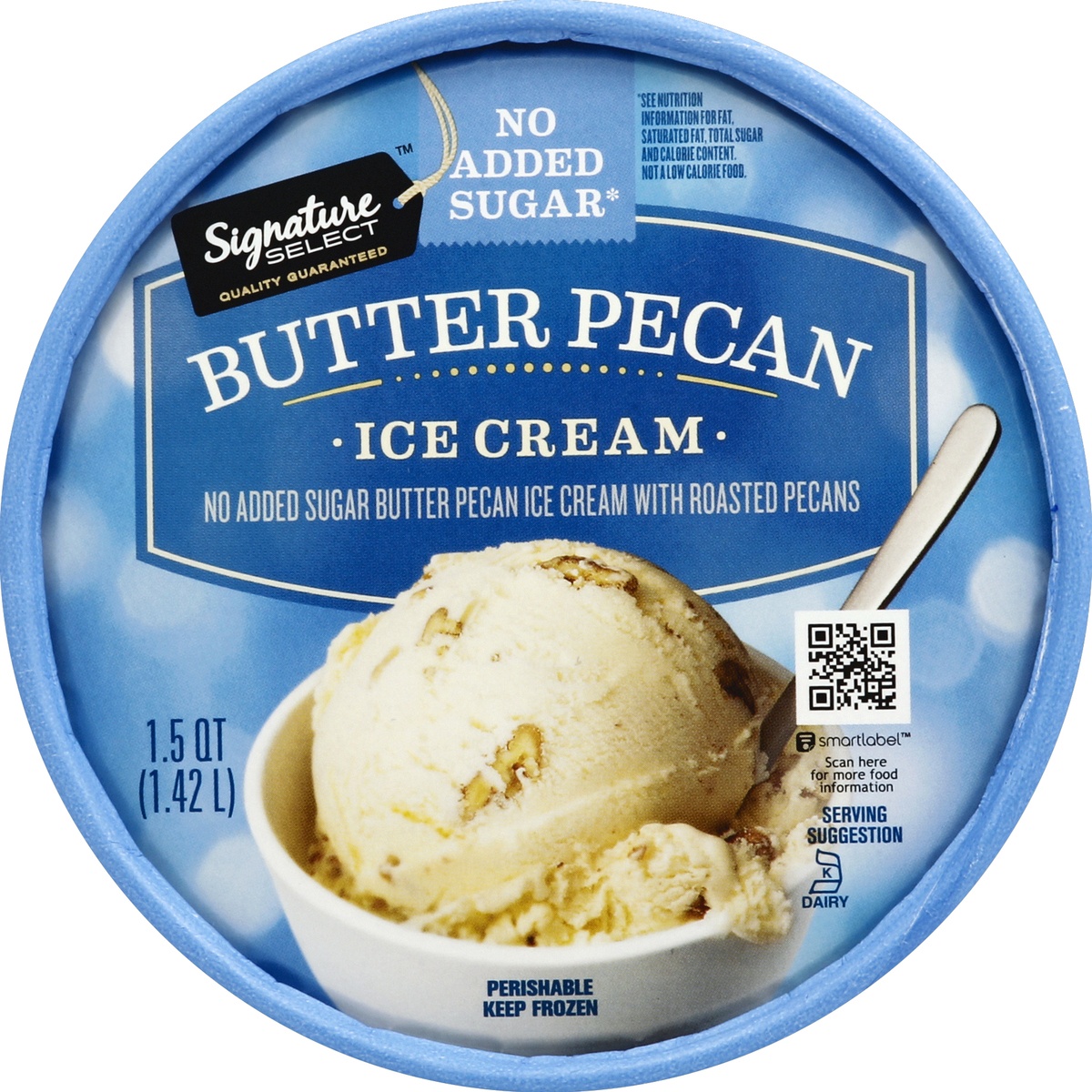 slide 3 of 3, Lucerne Dairy Farms Ice Cream Low Carb Butter Pecan, 1.5 qt