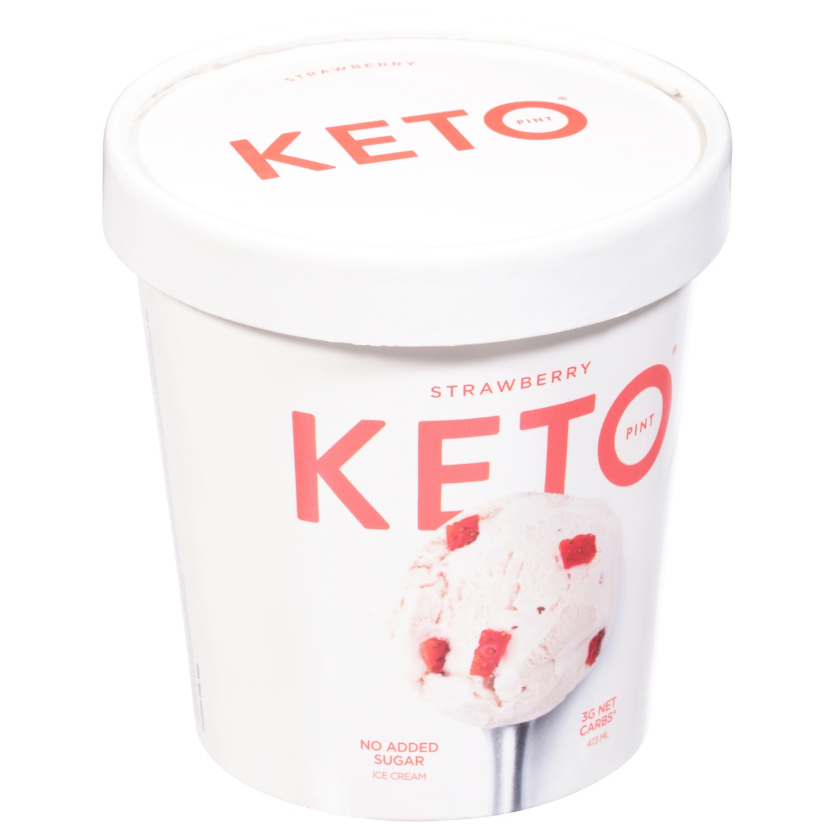 slide 6 of 9, Keto Pint Zero Added Sugar Strawberry Ice Cream 1 pt, 1 pint