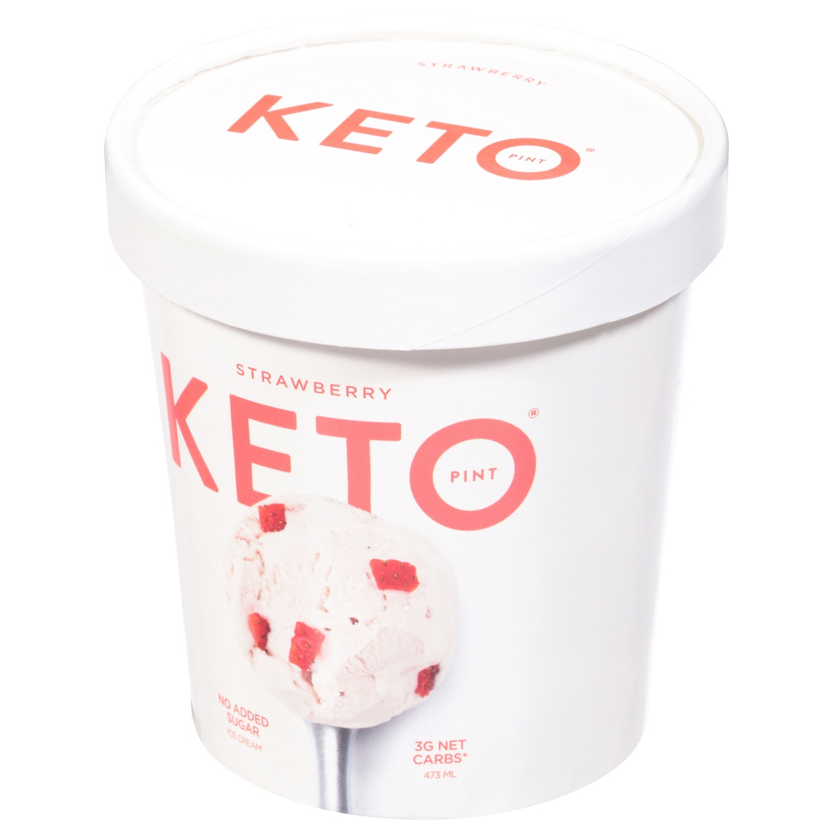 slide 9 of 9, Keto Pint Zero Added Sugar Strawberry Ice Cream 1 pt, 1 pint