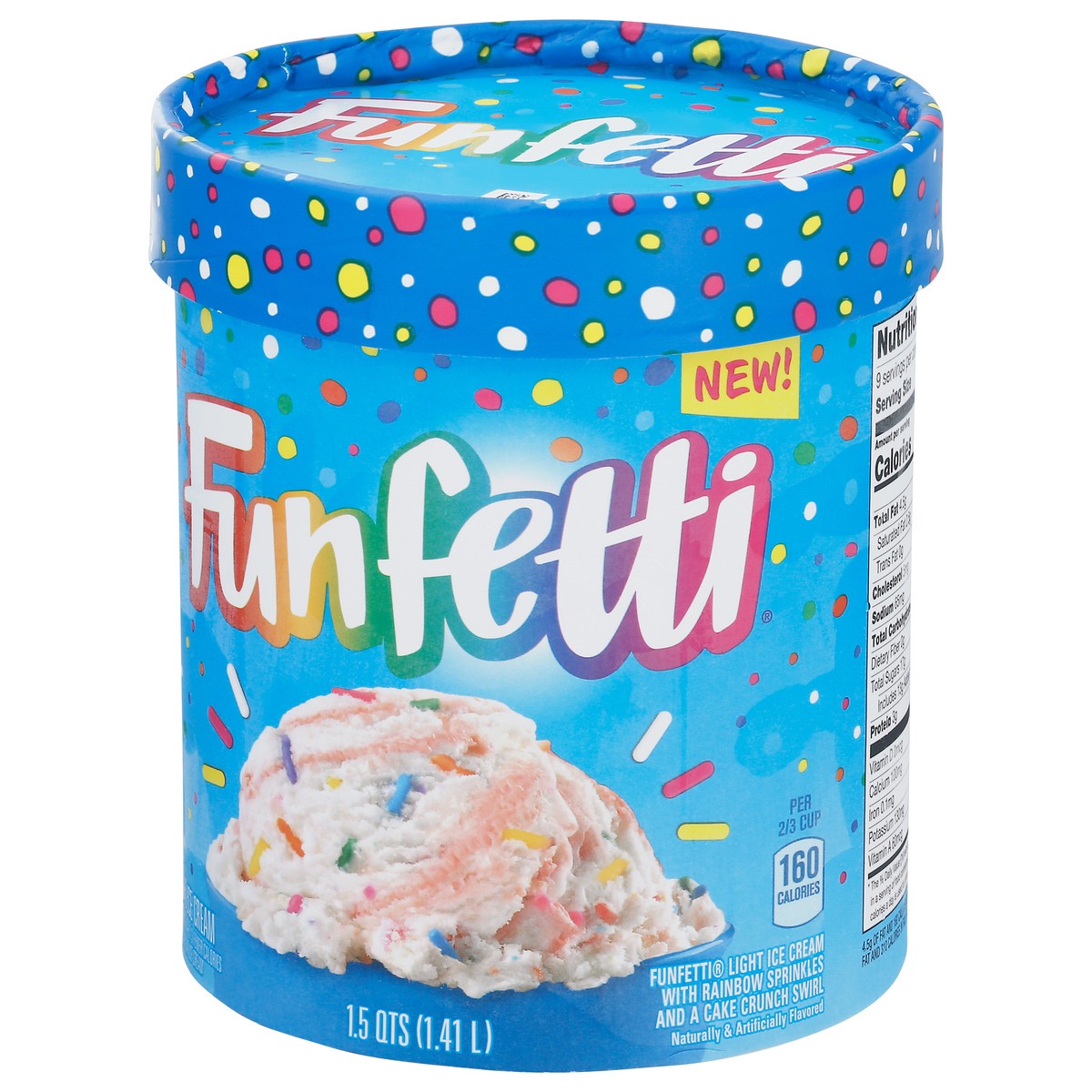 slide 3 of 9, Funfetti Light Ice Cream, 1.5 Qt, 967.41 g