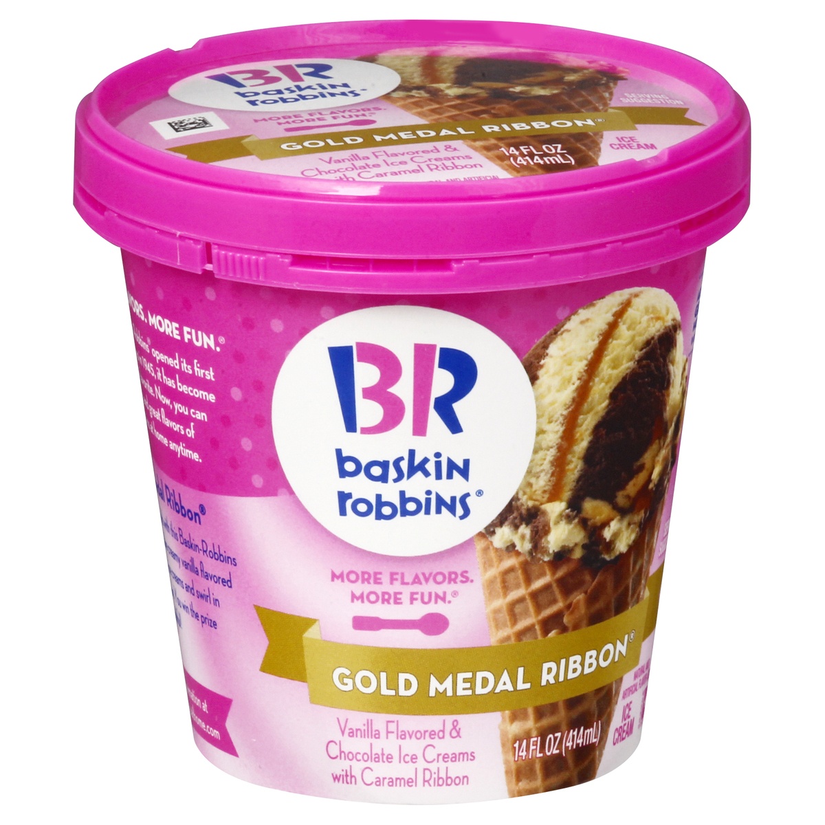 slide 2 of 9, Baskin-Robbins Gold Medal Ribbon Ice Cream 14.0 oz, 