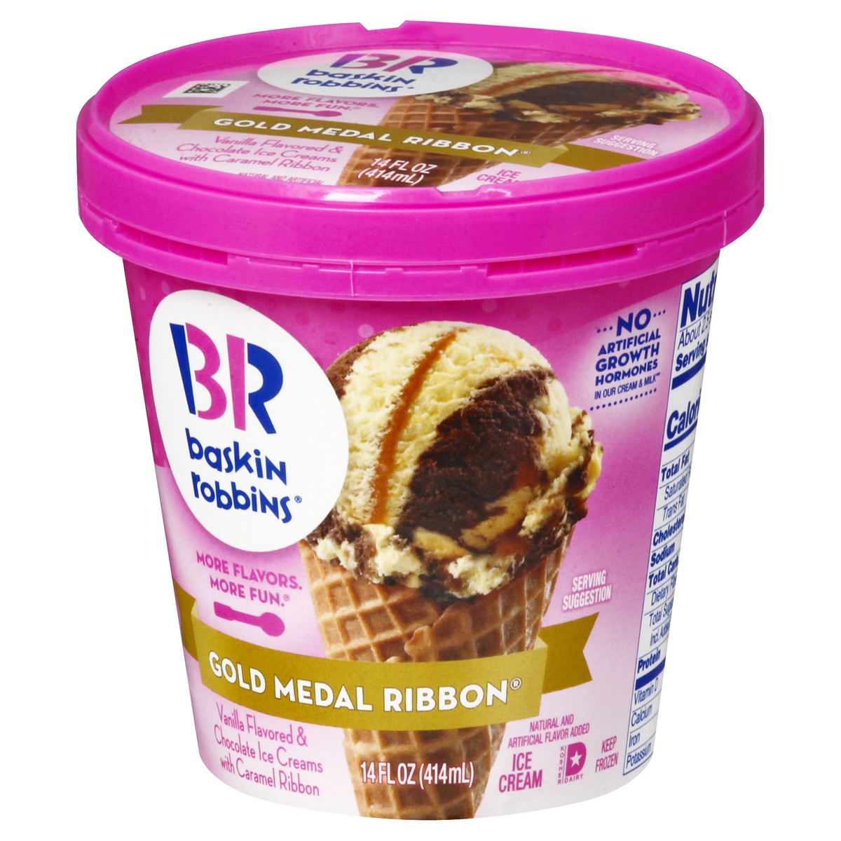 slide 3 of 9, Baskin-Robbins Gold Medal Ribbon Ice Cream 14.0 oz, 