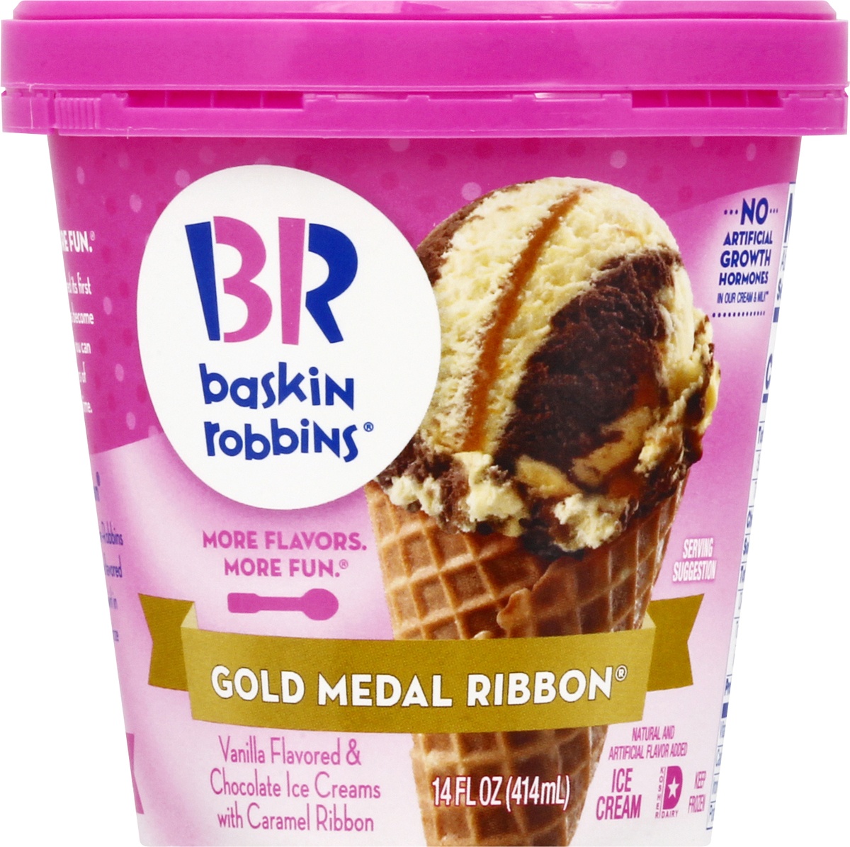 slide 6 of 9, Baskin-Robbins Gold Medal Ribbon Ice Cream 14.0 oz, 