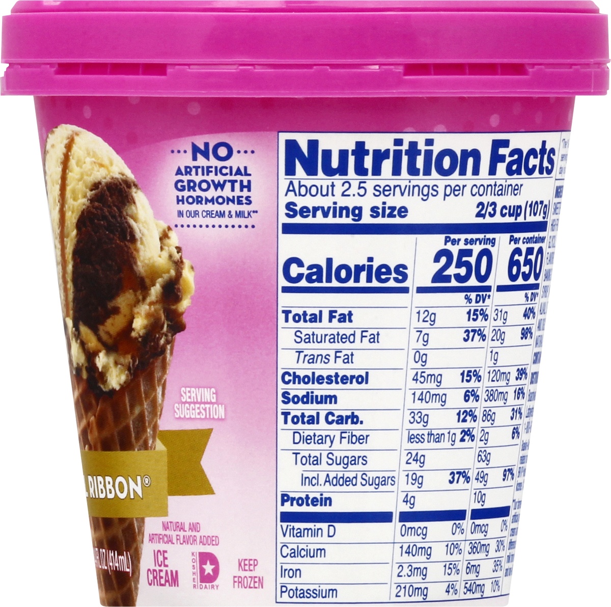 slide 8 of 9, Baskin-Robbins Gold Medal Ribbon Ice Cream 14.0 oz, 