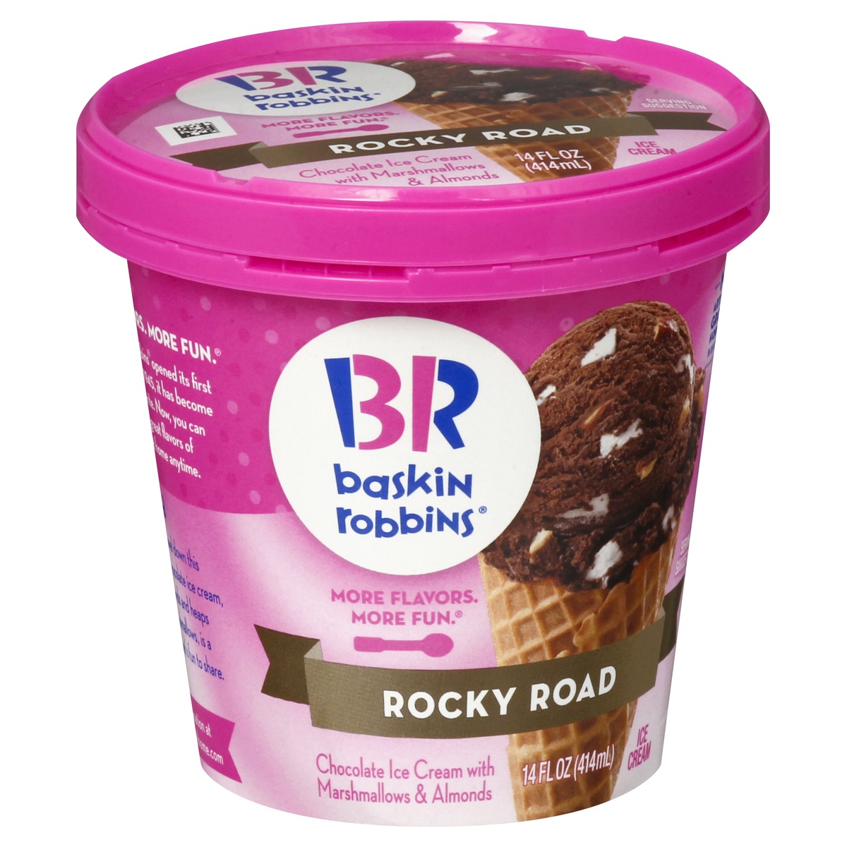 slide 2 of 9, Baskin-Robbins Rocky Road Ice Cream 14.0 oz, 