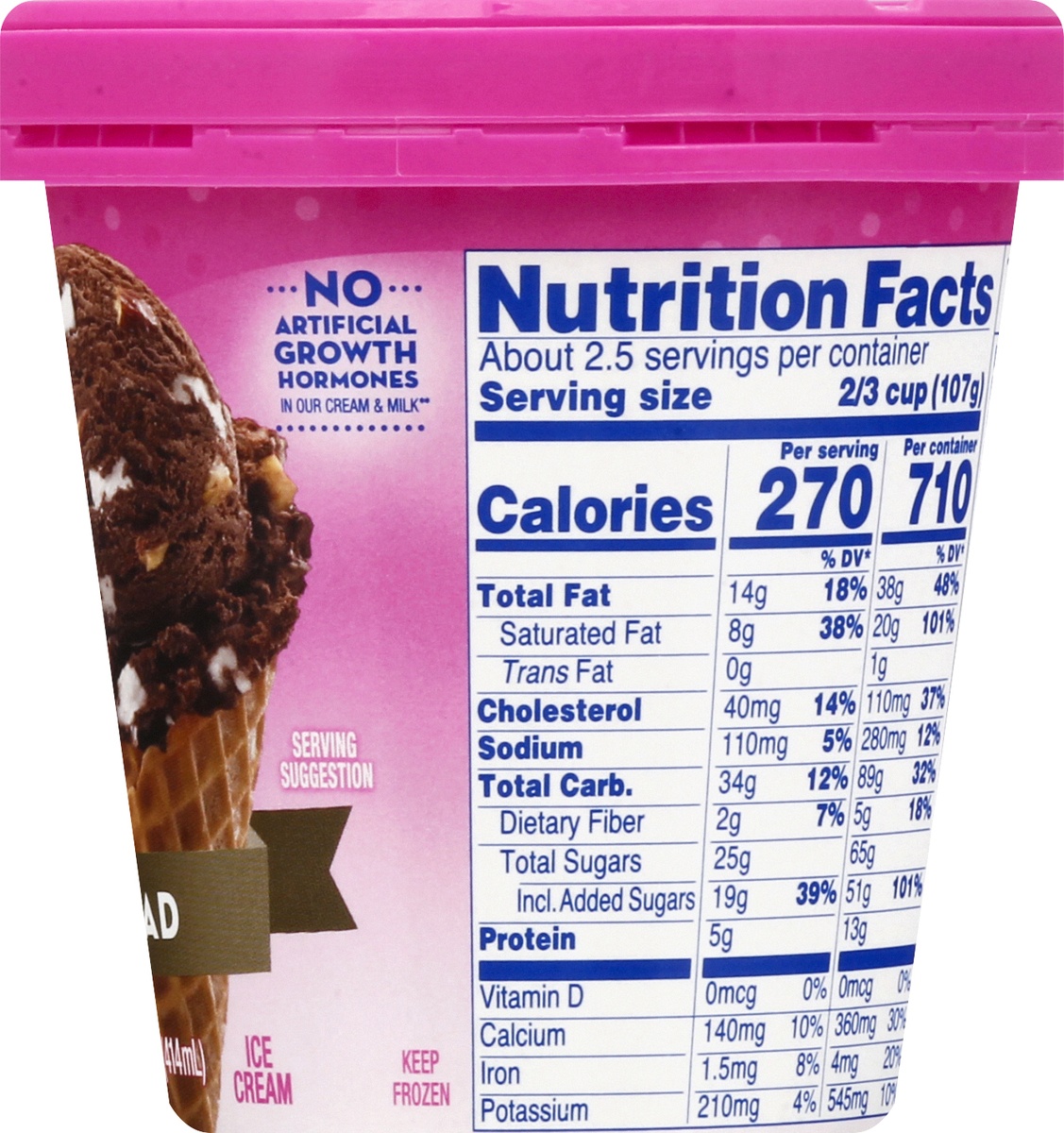 slide 8 of 9, Baskin-Robbins Rocky Road Ice Cream 14.0 oz, 