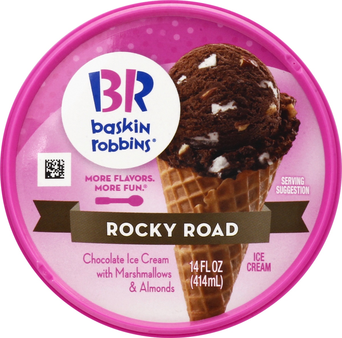 slide 9 of 9, Baskin-Robbins Rocky Road Ice Cream 14.0 oz, 