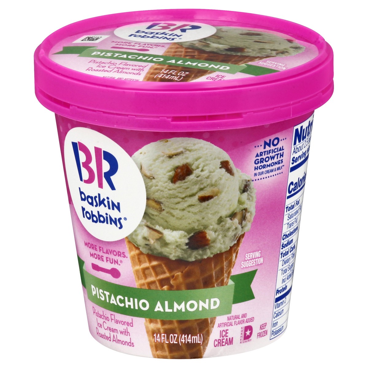 slide 6 of 9, Baskin-Robbins Pistachio Almond Ice Cream 14.0 oz, 