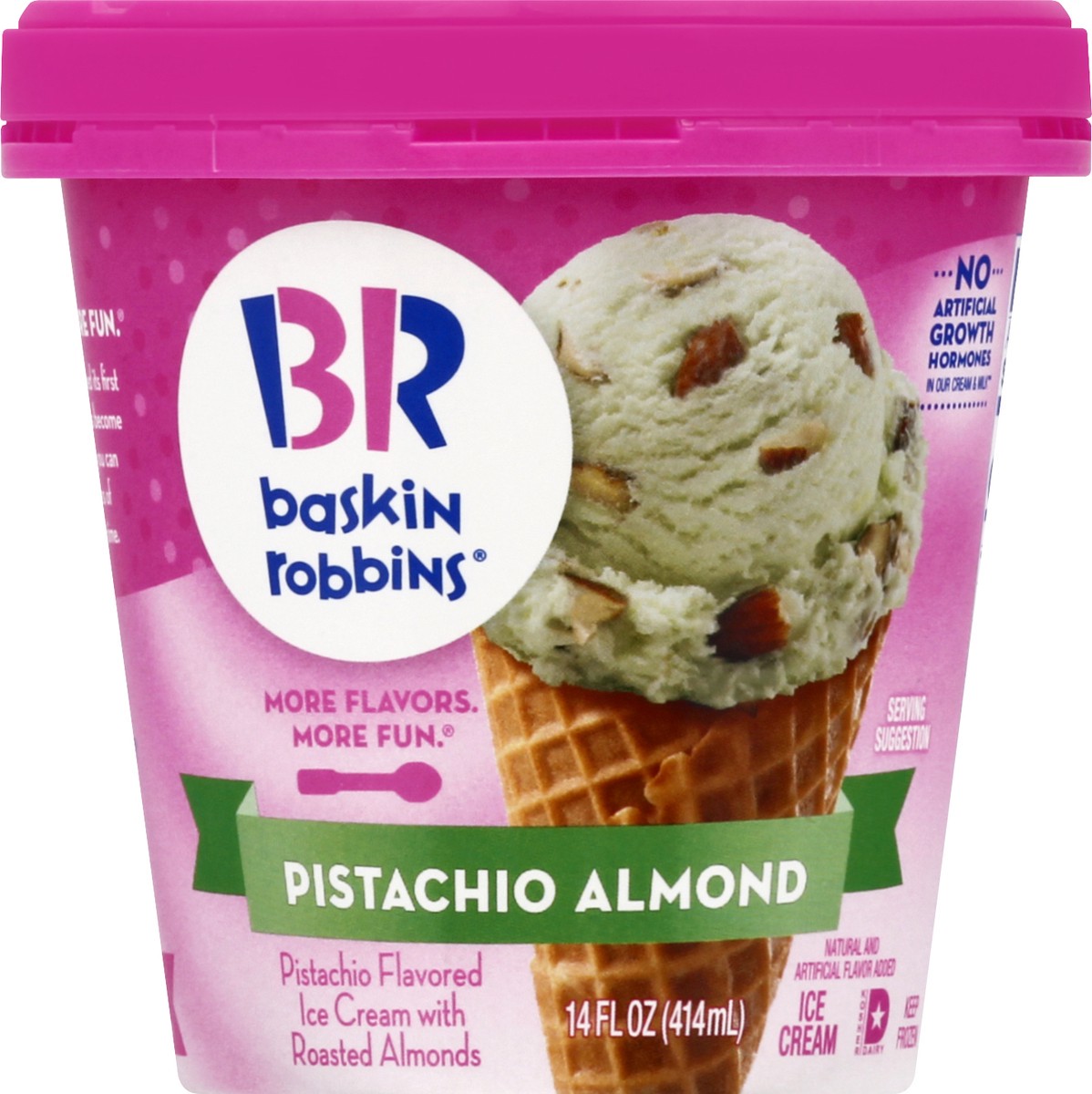 slide 3 of 9, Baskin-Robbins Pistachio Almond Ice Cream 14.0 oz, 