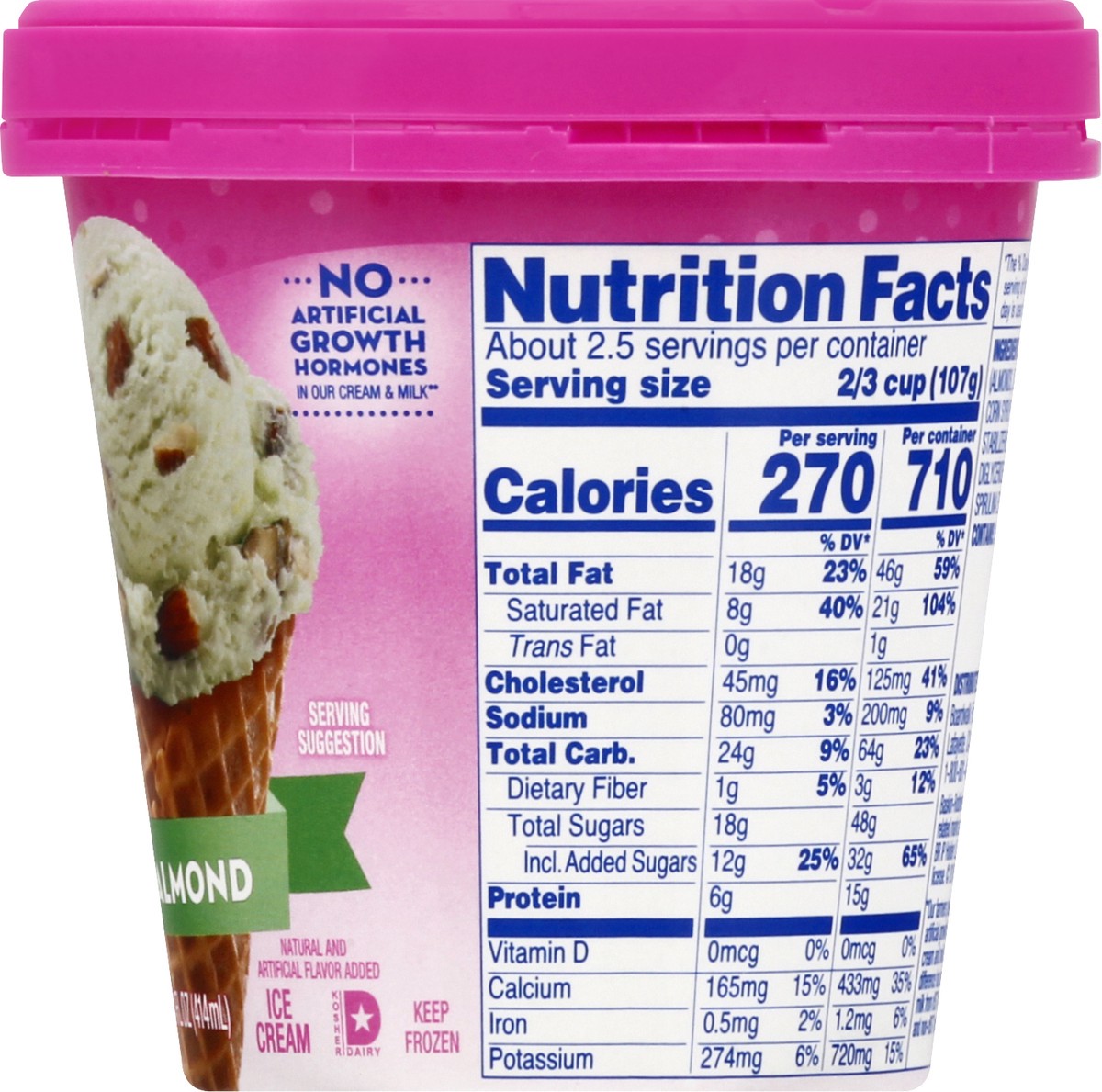 slide 9 of 9, Baskin-Robbins Pistachio Almond Ice Cream 14.0 oz, 