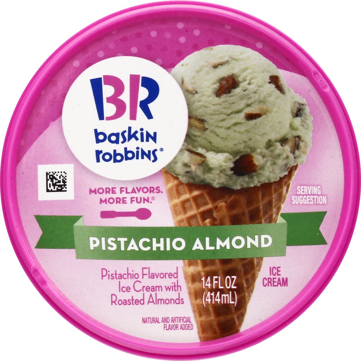 slide 4 of 9, Baskin-Robbins Pistachio Almond Ice Cream 14.0 oz, 