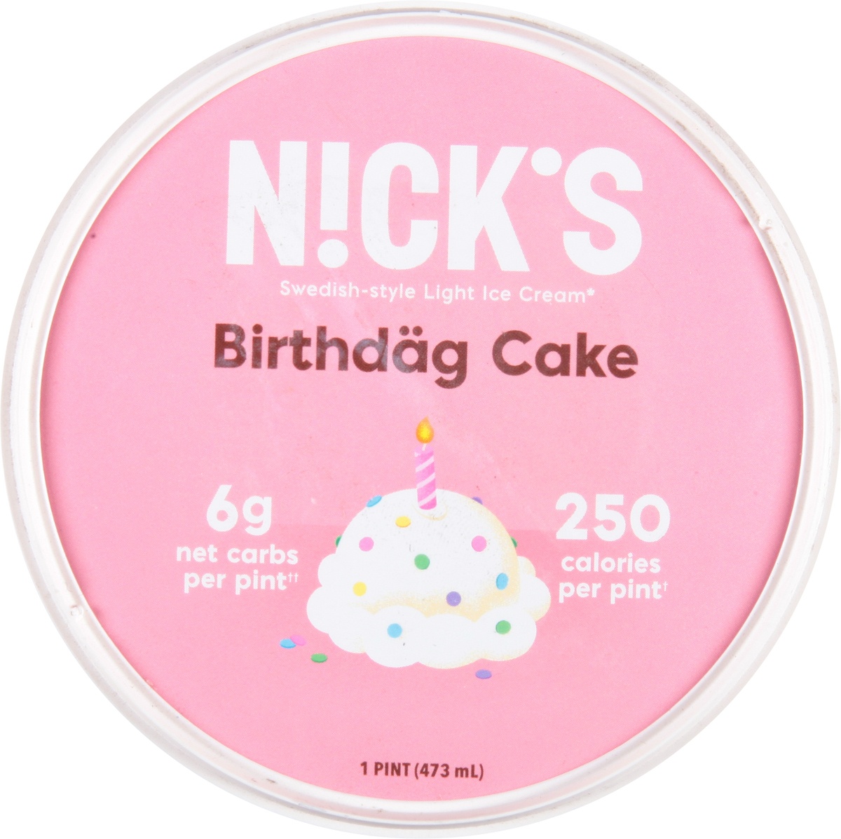 slide 9 of 9, Nick's Birthdag Cake Swedish-Style Light Ice Cream, 