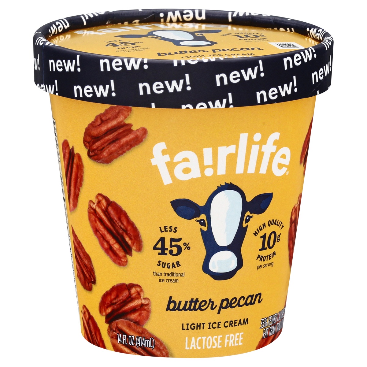 slide 2 of 9, fairlife Lactose Free Light Butter Pecan Ice Cream 14 oz, 14 oz