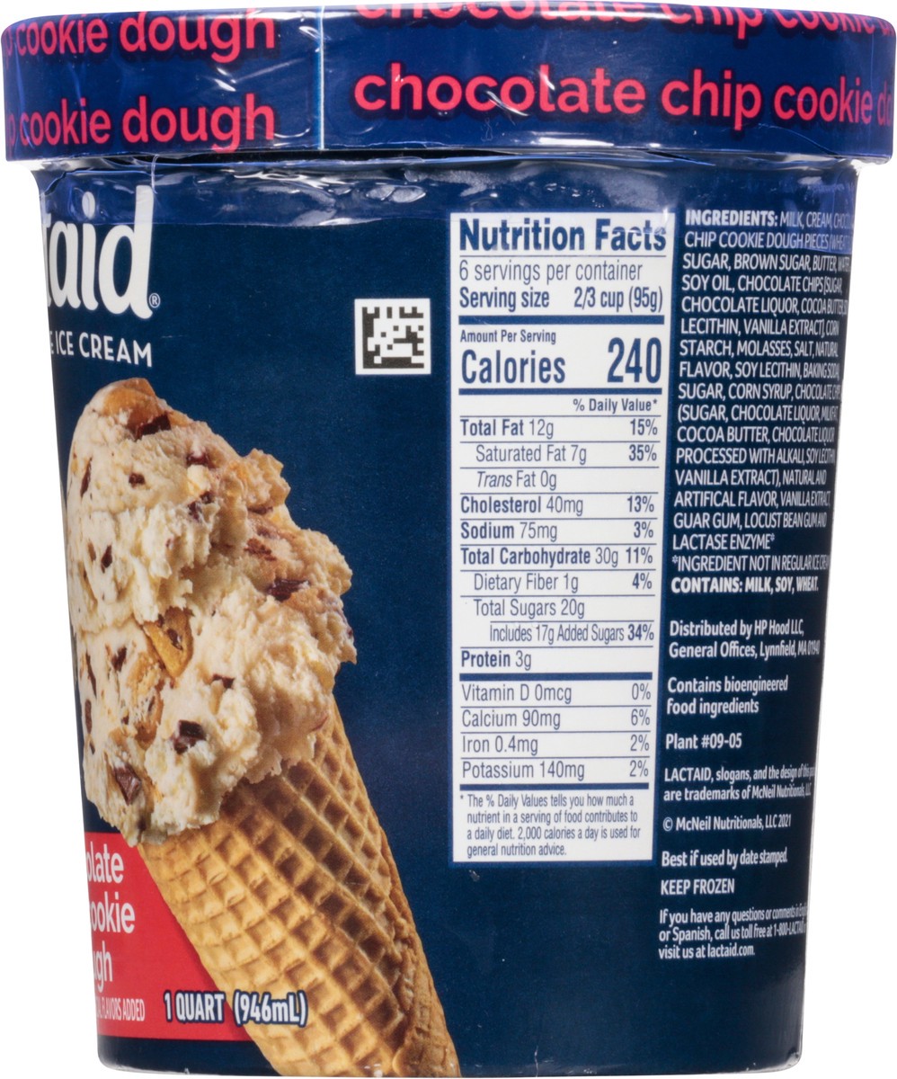 Lactaid Chocolate Chip Cookie Dough Ice Cream 32 Fl Oz Shipt 