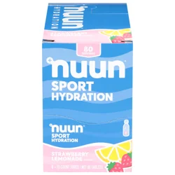 Nuun Hydration Sport Electrolyte Powder Drink Mix Strawberry Lemonade