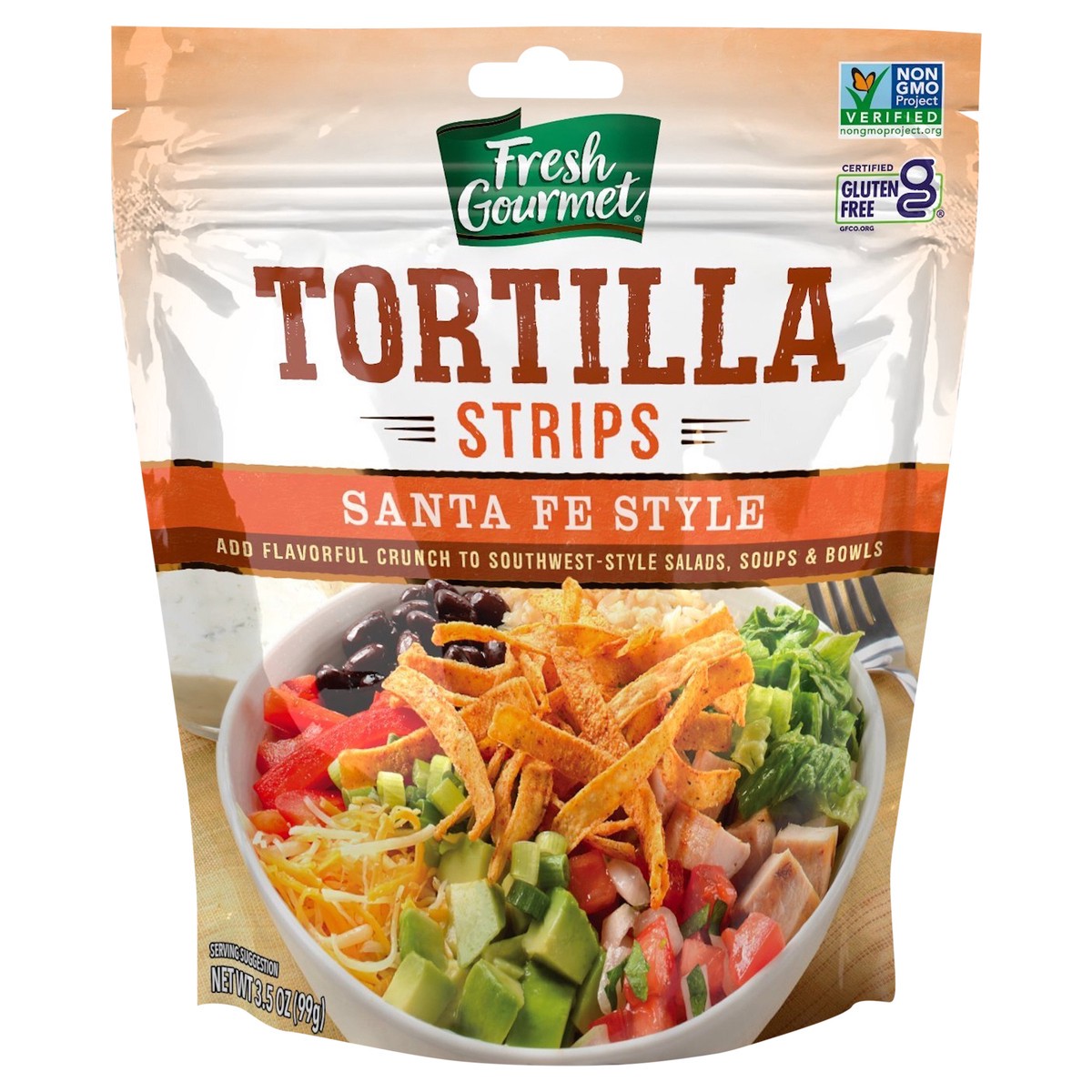 slide 1 of 3, Fresh Gourmet Tortilla Strips 3.5 oz, 3.5 oz