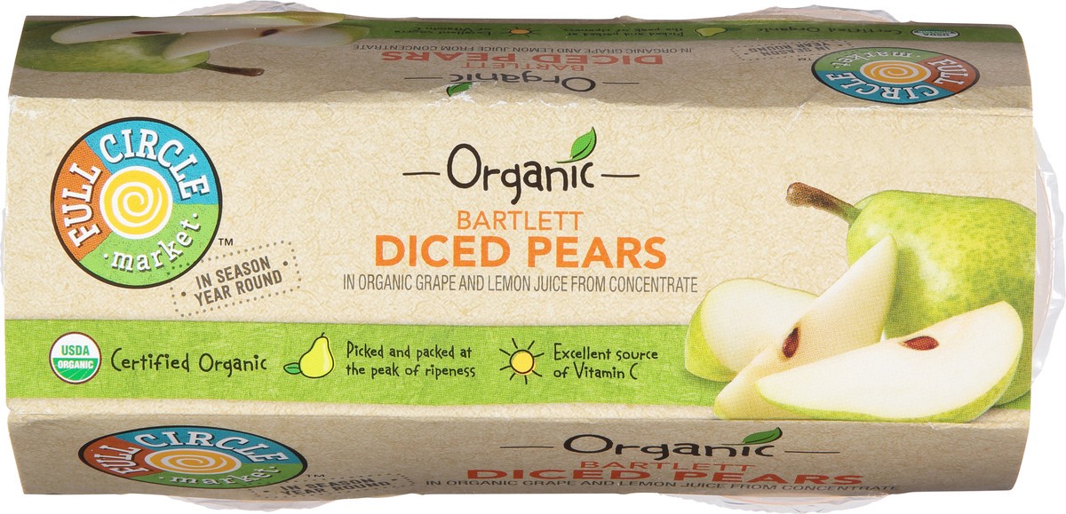 slide 5 of 9, Full Circle Market Organic Bartlett Diced Pears 4 ea, 4 ct