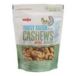 Meijer Lightly Salted Whole Roasted Cashews