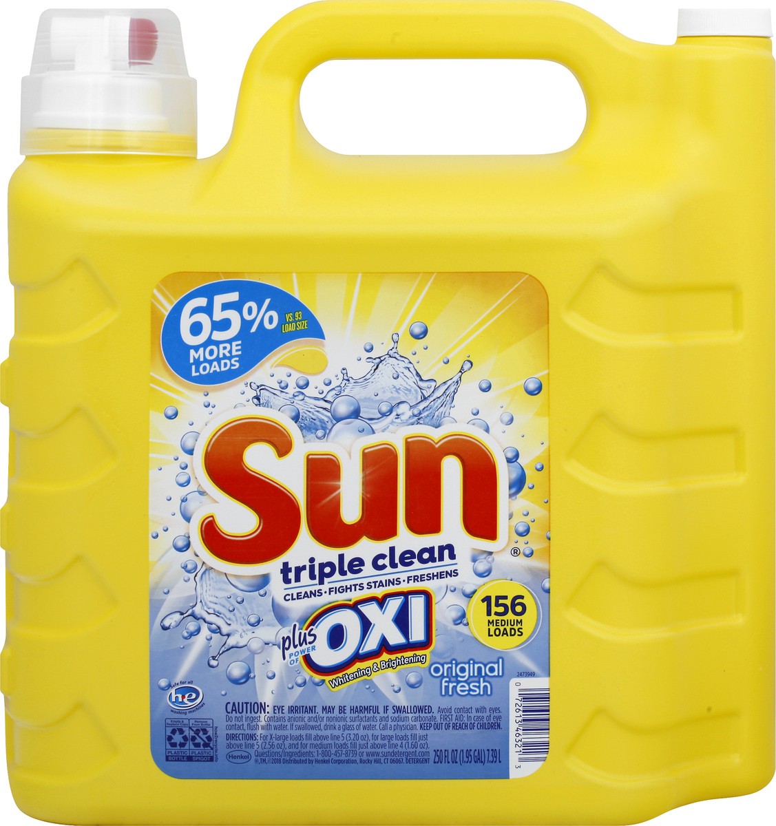 slide 3 of 11, Sun Triple Clean Plus Oxi Original Fresh Detergent 250 oz, 250 oz