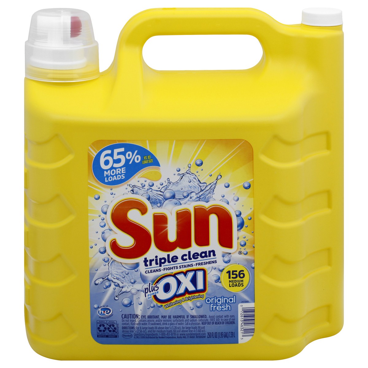 slide 1 of 11, Sun Triple Clean Plus Oxi Original Fresh Detergent 250 oz, 250 oz