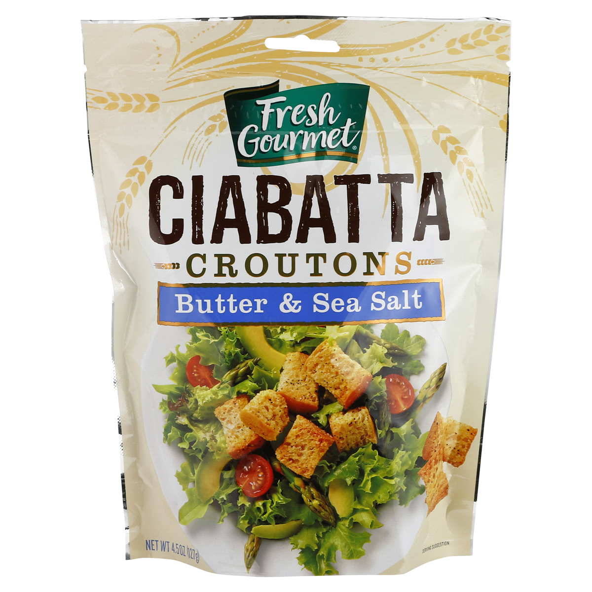 slide 1 of 2, Fresh Gourmet Ciabatta Croutons Butter & Sea Salt, 4.5 oz