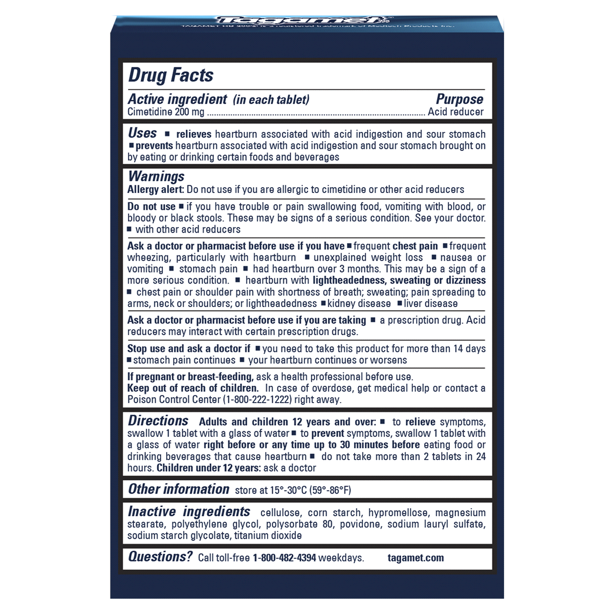 slide 3 of 9, Tagamet HB Cimetidine Acid Reducer and Heartburn Relief, 200 mg, 70 ct