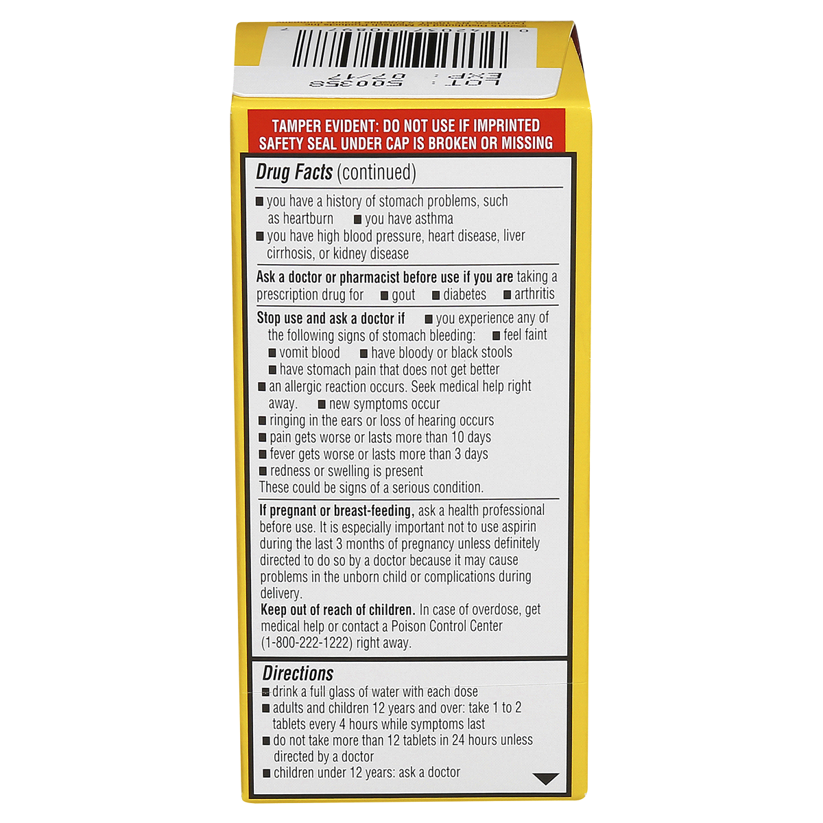 slide 5 of 6, Ecotrin Safety Coated Aspirin, 125 ct